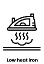 Low heat iron